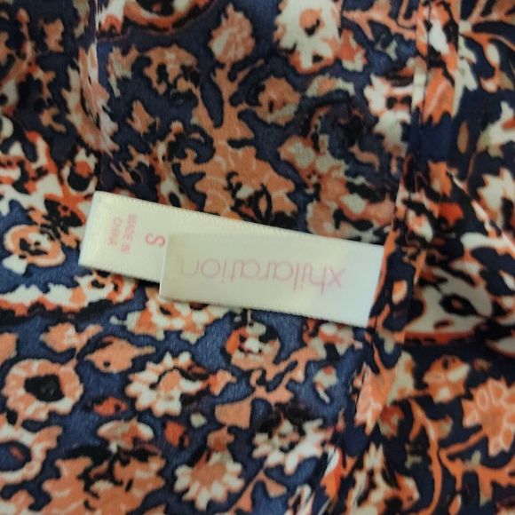 Xhilaration Cold Shoulder Blouse Top ~ Sz S ~ Coral ~ Short Sleeve - Picture 5 of 6